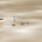 Boucles D'Oreilles "Anneau Pm" Diamants 0,06Ct/20 - Or Blanc