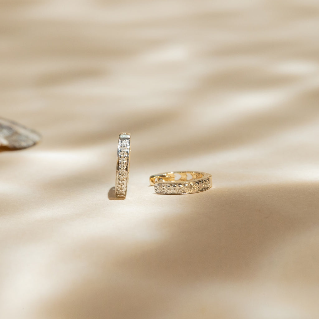 Boucles d'oreilles "Anneau pm" Diamants 0,06ct/20