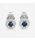 Boucles D'Oreilles "Yesenia" - D0,12/34 S0,40/2 - Or Blanc