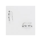 Boucles D'Oreilles Grimpantes "Océan" Diamant 0,018/6, Saphir 0,49Ct/8 - Or Blanc