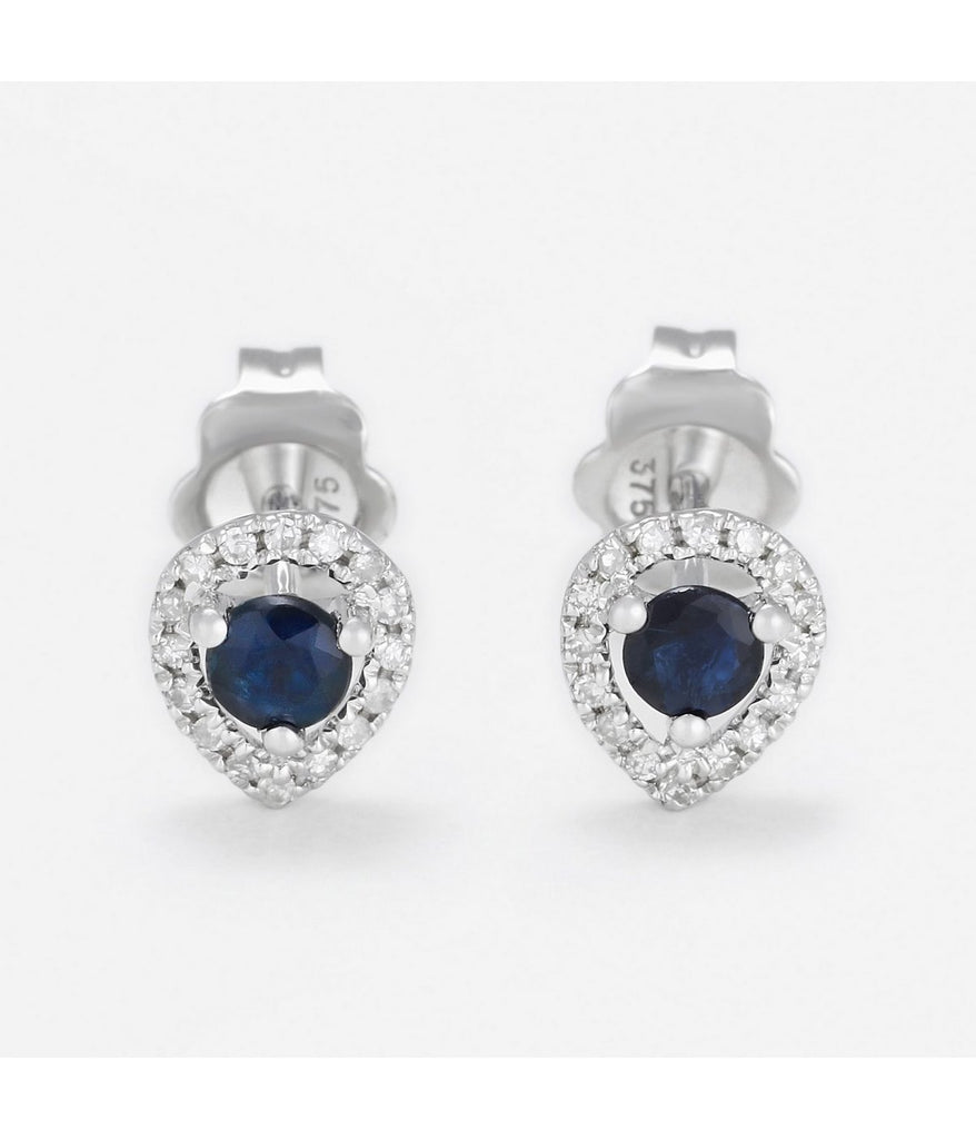 Boucles D'Oreilles "Nayela" - D0,11/32 S0,40/2 - Or Blanc