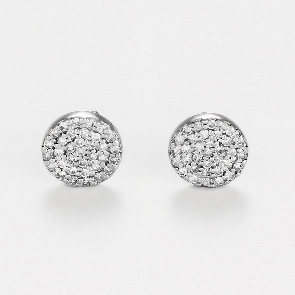 Boucles D'Oreilles "Ronds Scintillants" - Diamants 0,2Ct/68 - Or Blanc