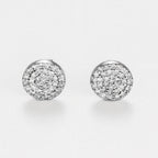 Boucles D'Oreilles "Ronds Scintillants" - Diamants 0,2Ct/68 - Or Blanc
