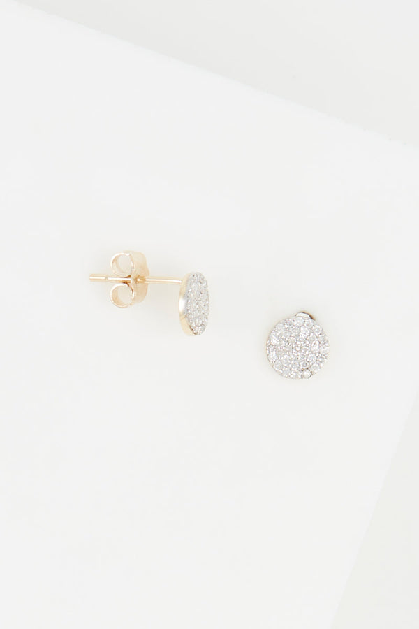 Boucles D'Oreilles "Ronds Scintillants" Diamants 0,2Ct/68