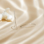 Boucles D'Oreilles "Lianes Précieuses" Diamant 0,150/50 - Or Blanc