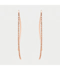 Boucles D'Oreilles "Lianes Précieuses" Diamant 0,15/50 - Or Rose 375/1000