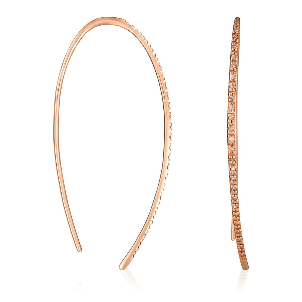 Boucles d'oreilles "Lianes précieuses" Diamant 0,15/50