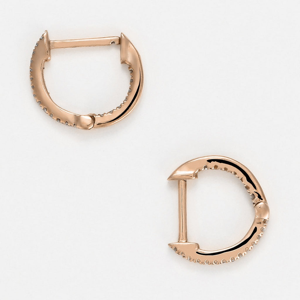 Boucles D'Oreilles "Perfect Créoles" Diamants 0,08/42 - Or Rose