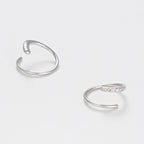 Boucles D'Oreilles "Joli Tourbillon Diamant" D0,03/10 - Or Blanc