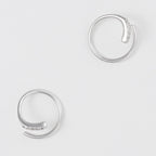 Boucles D'Oreilles "Joli Tourbillon Diamant" D0,03/10 - Or Blanc