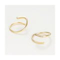 Boucles D'Oreilles "Joli Tourbillon Diamant" D0,03/10 - Or Jaune 375/1000