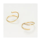 Boucles D'Oreilles "Joli Tourbillon Diamant" D0,03/10 - Or Jaune 375/1000