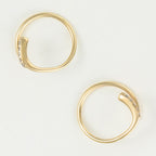 Boucles D'Oreilles "Joli Tourbillon Diamant" D0,03/10 - Or Jaune