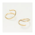 Boucles D'Oreilles "Joli Tourbillon Diamant" D0,03/10 - Or Jaune