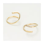 Boucles D'Oreilles "Joli Tourbillon Diamant" D0,03/10 - Or Jaune