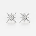Boucle D'Oreilles "Sirius"  D0,04Ct/10 - Or Blanc