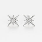 Boucle D'Oreilles "Sirius"  D0,04Ct/10 - Or Blanc
