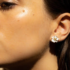 Boucles D'Oreilles "Orchidée" - Or Jaune
