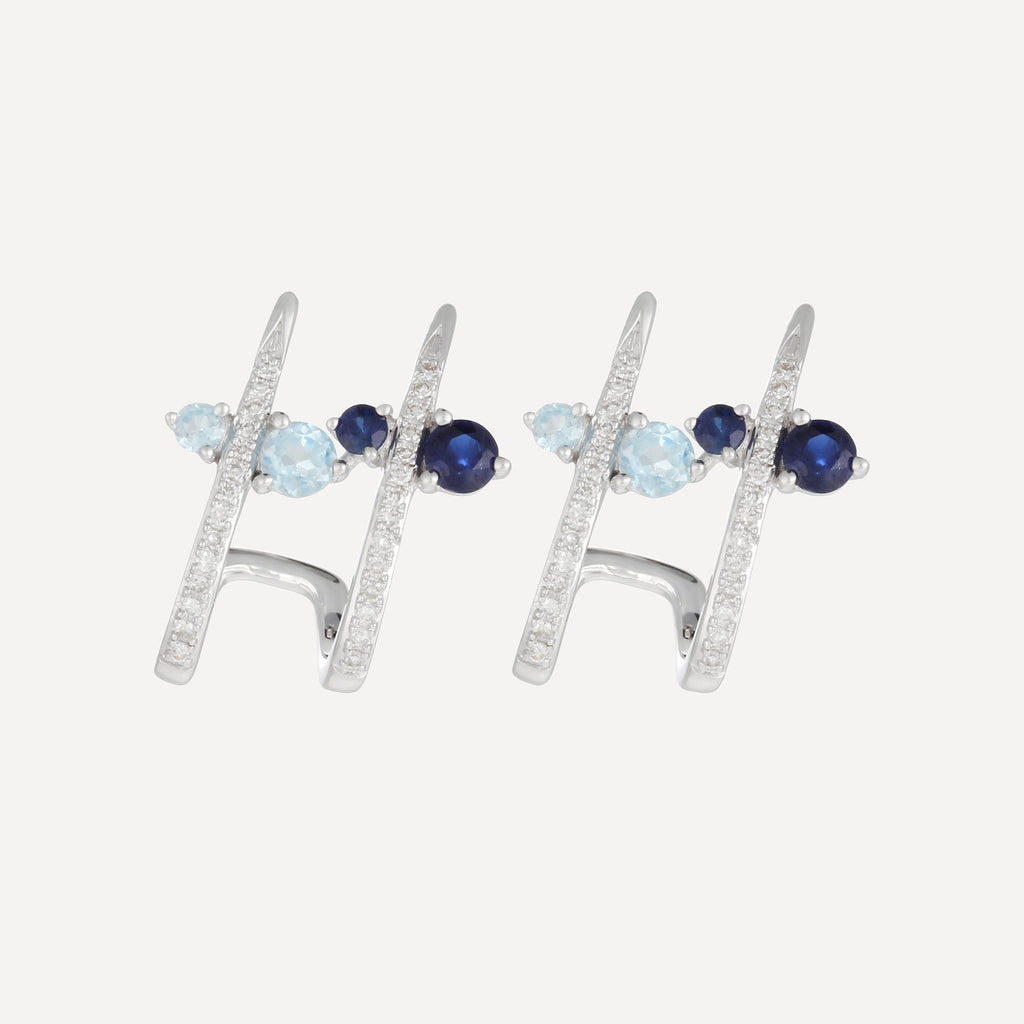 Boucles D'Oreilles "Céleste" D0,14/56 S0,36/4 Swbt 0,4/4