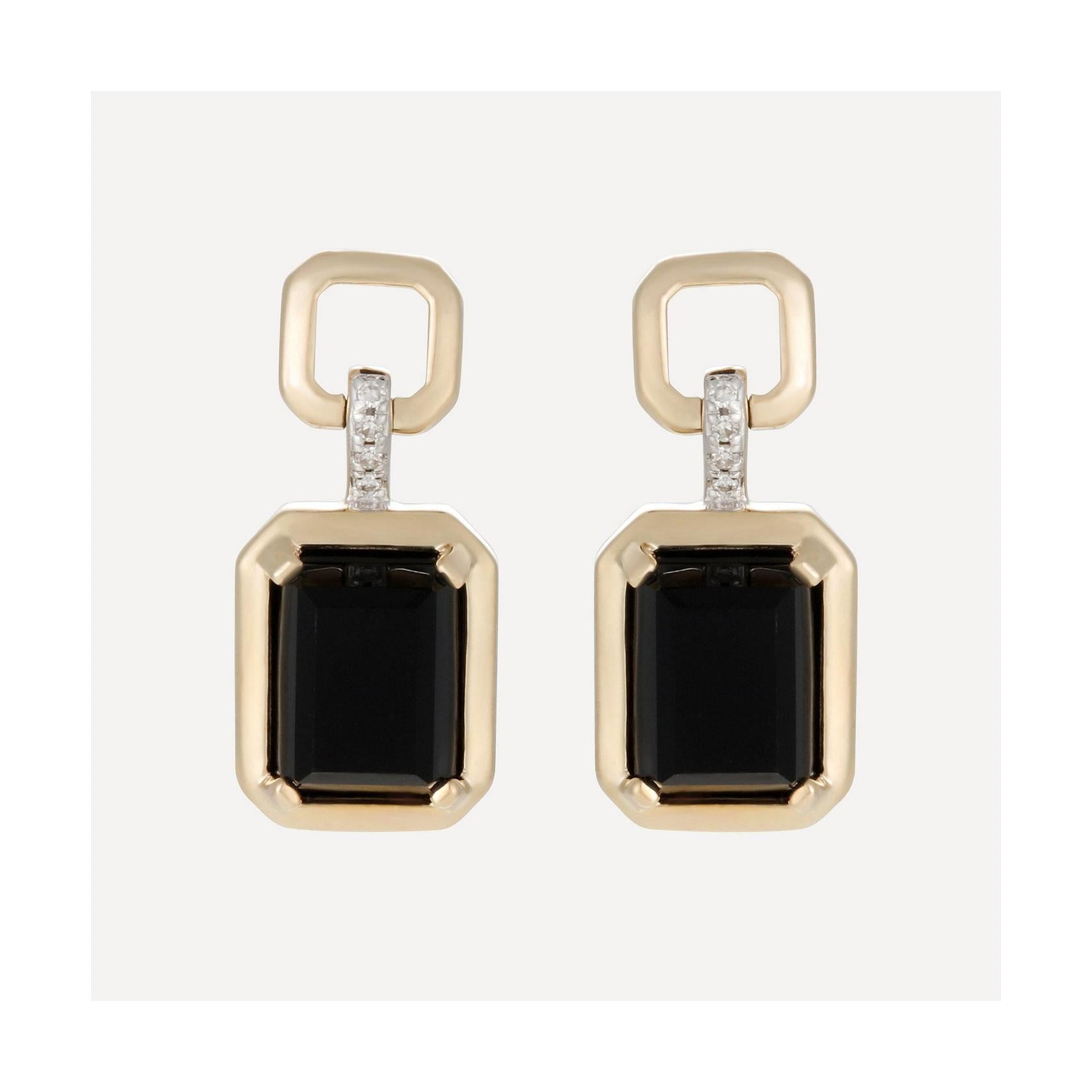 Boucles D'Oreilles "Eternal Black" D0,02/8 Ba2,77/2