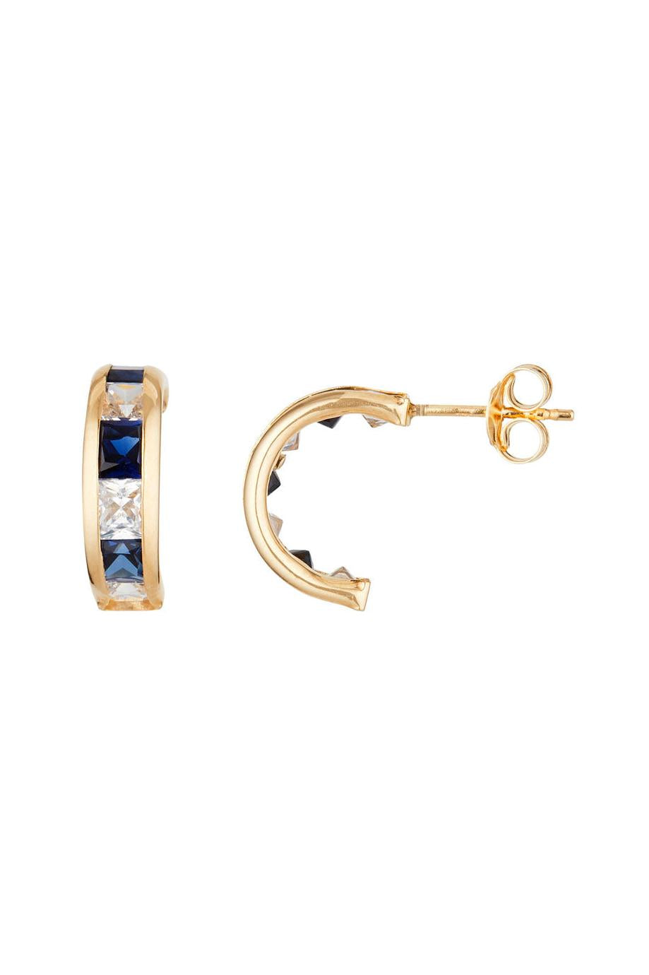 Boucles D'Oreilles "Bluarc" Or Jaune 375/1000