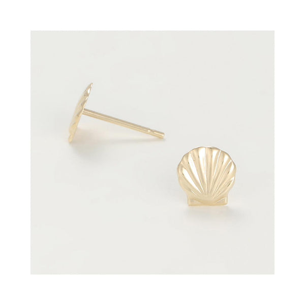 Boucles D'Oreilles Enfant "Coquillages" Or Jaune 375/1002