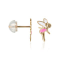 Boucles D'Oreilles Enfant "Fée Clochette" Or Jaune 375/1000