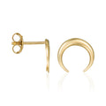 Boucles D'Oreilles "Demi Lune" Or Jaune 375/1000