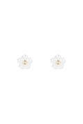 Boucles D'Oreilles Enfant "Jolie Margherite" Nacre Et Or Jaune 375/1000