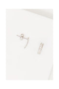 Boucles D'Oreilles "Olvera" Or Blanc 375/1000 Et Zirconium