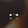 Boucles D'Oreilles " Boule 4Mm" Or Jaune 375/1000