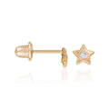 Boucles D'Oreilles Enfant "Etoile" Or Jaune 375/1000