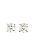 Boucles D'Oreilles "Simply You 3Mm" Or Jaune 375/1000 Et Zirconium