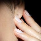 Boucles D'Oreilles "Single Diamond 0,06" D0,06/2 - Or Jaune 375/1000