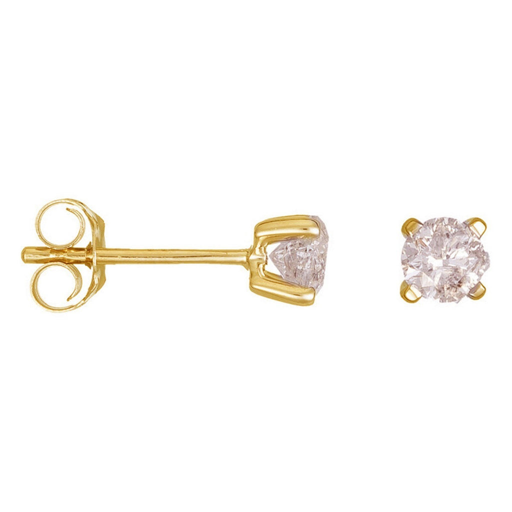 Boucles D'Oreilles "Single Diamond 0,40 Carat" Diamants 0,40/2