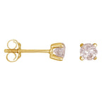 Boucles D'Oreilles "Single Diamond 0,40 Carat" Diamants 0,40/2