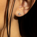 Boucles D'Oreilles "Single Diamond 0,40 Carat" Diamants 0,40/2