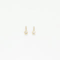Boucles D'Oreilles "Puces Serti Clos 0,06" - Or Jaune