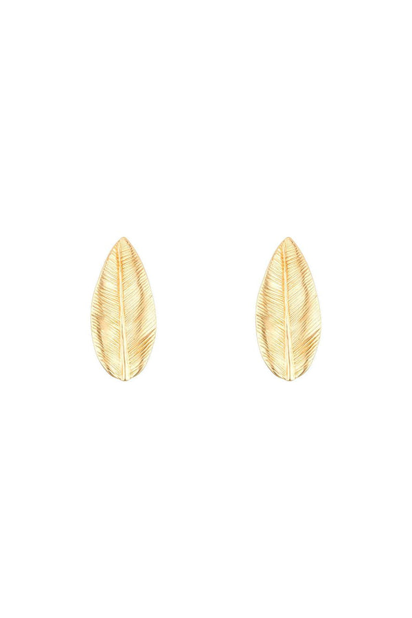 Boucles D'Oreilles "Feuille" 375/1000