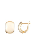 Boucles D'Oreilles "Carré D'Or" Or Jaune 375/1000