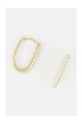 Boucles D'Oreilles "Lizzy" Or Jaune 375/1000 Et Zirconium