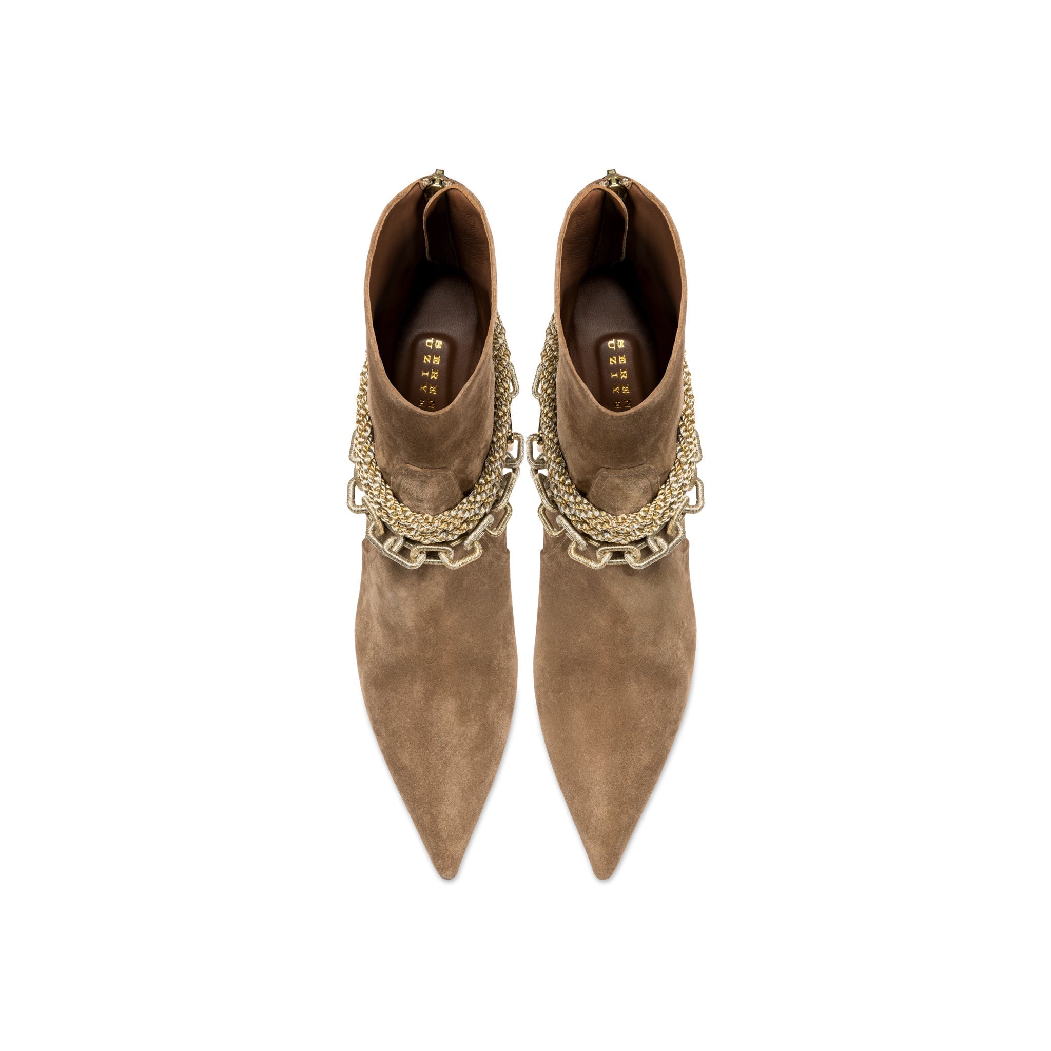 Catena Notte Sand High-Heel Ankle Boot