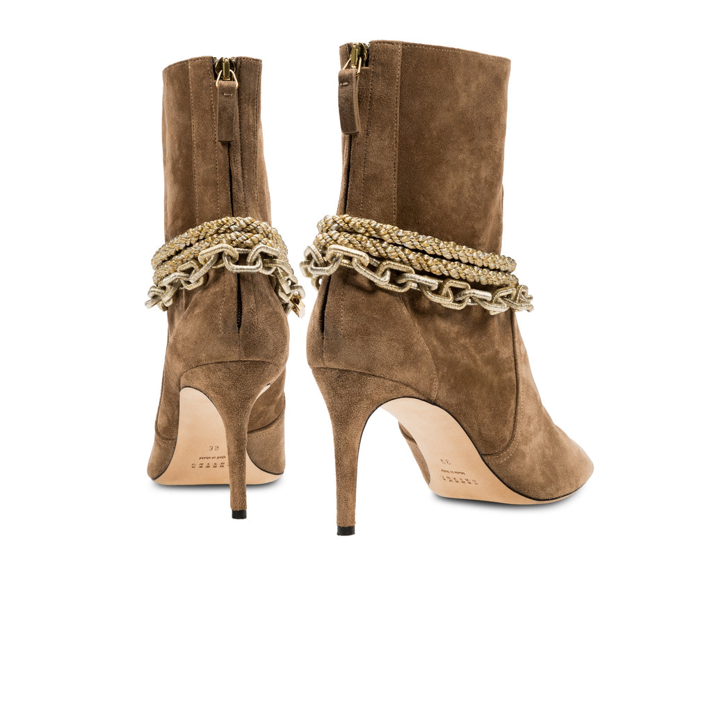 Catena Notte Sand High-Heel Ankle Boot
