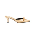 Catena Butter Mid-Heel Mule Pump