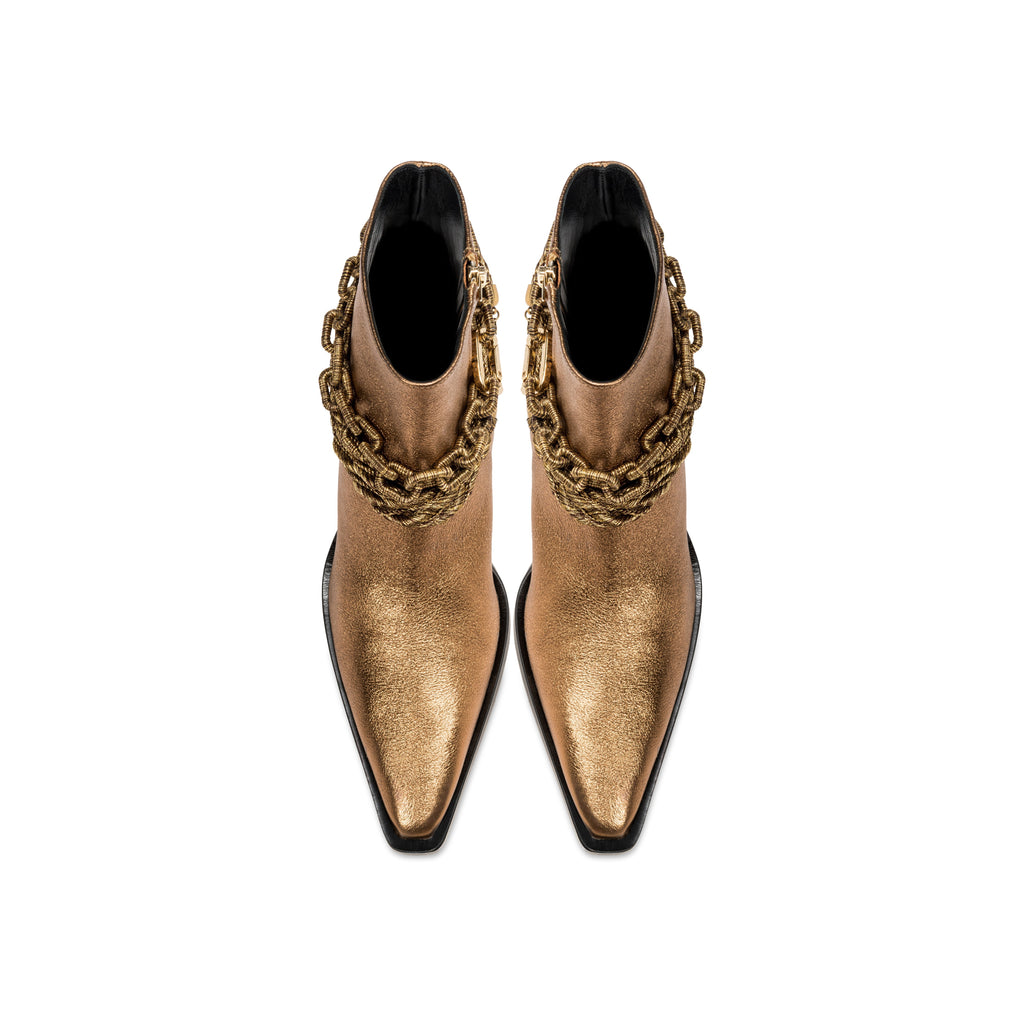 Catena Notte Bronze High-Heel Cowboy Boot
