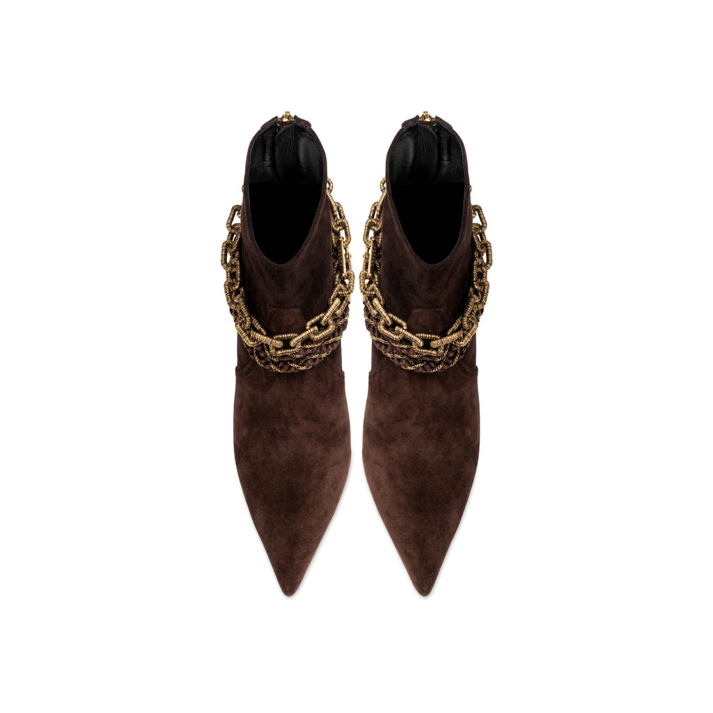 Catena Notte Dark Brown High-Heel Ankle Boot