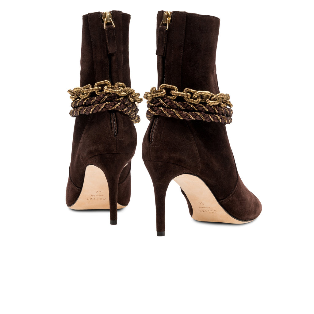 Catena Notte Dark Brown High-Heel Ankle Boot