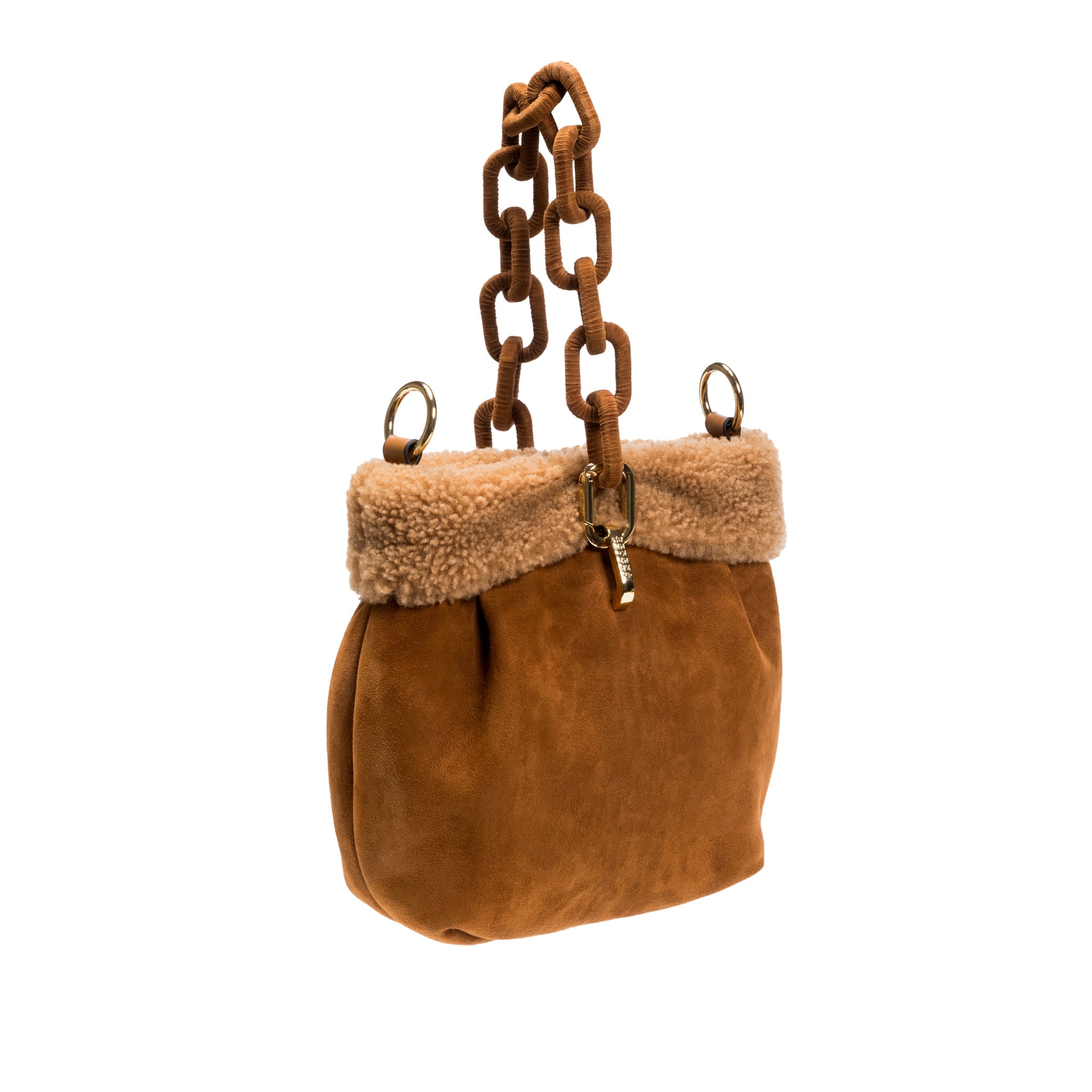 Catena Light Brown Small Shoulder Pouch Bag