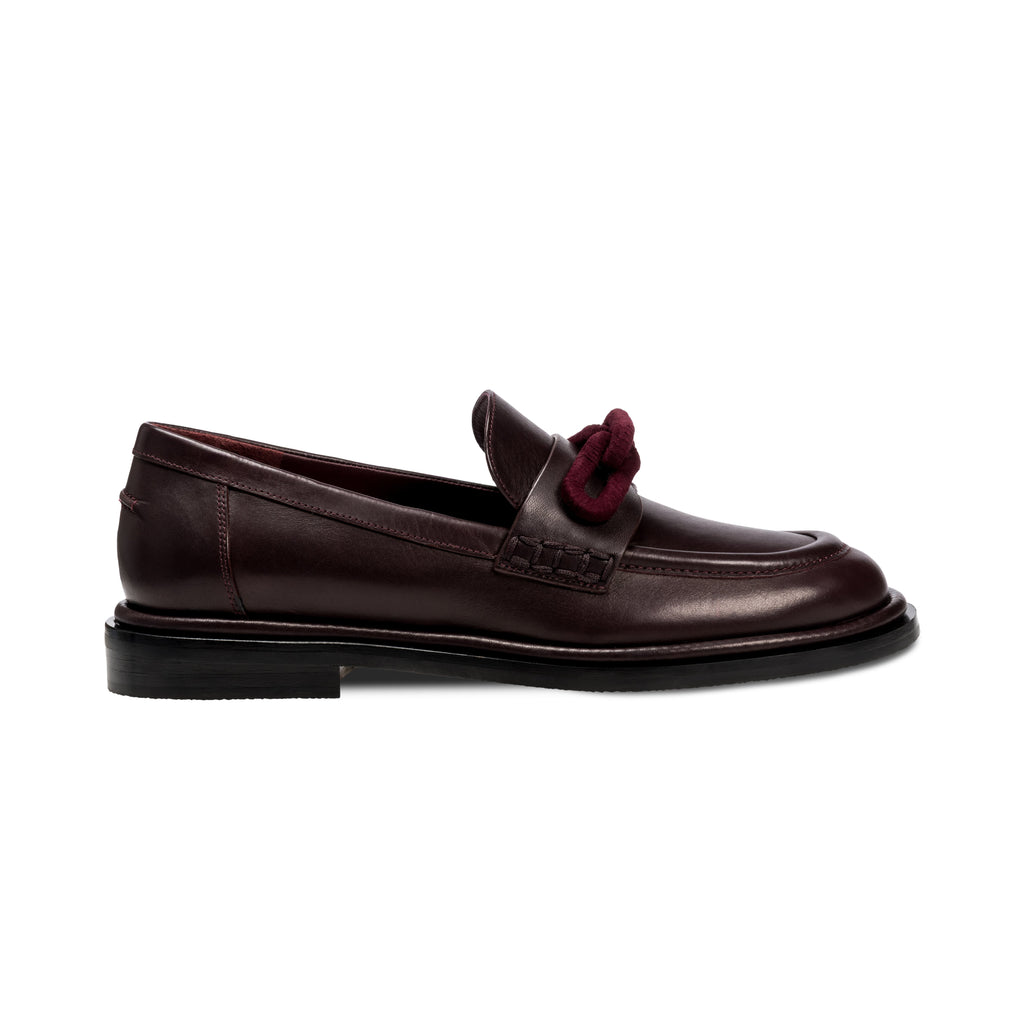 Catena Burgundy Flat Moccasin