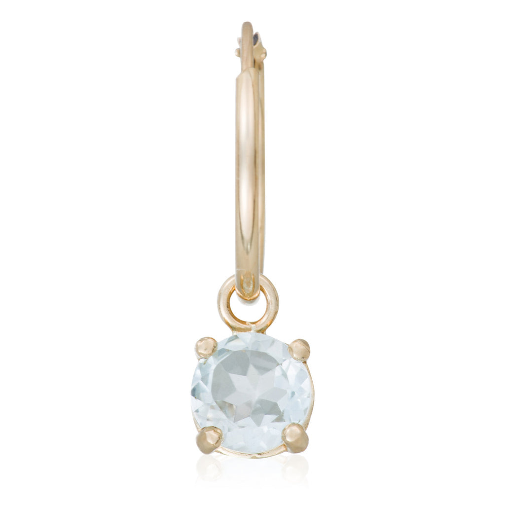 Boucles D'Oreilles "Blue Sky" - Or Jaune 375/1000